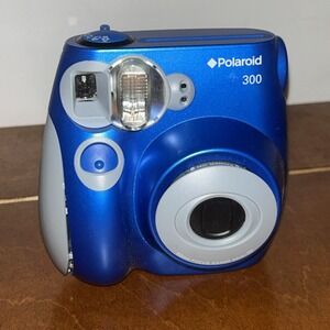 Polaroid 300 | Instax Mini Instant Camera | Blue | Tested & Working F1